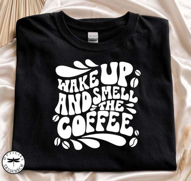 Wake Up And Smell The Coffee White Print