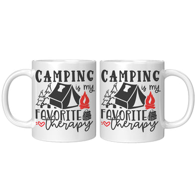 Camping Is My Favorite Therapy Coffee Mug