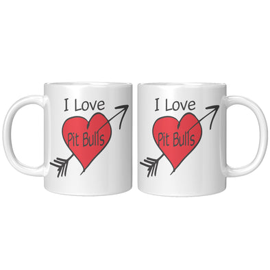 I Love Pitbulls Coffee Mugs