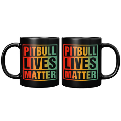Pitbull Lives Matter Black Mug