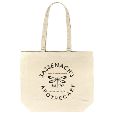 Sassenach's Apothecary Gusseted Cotton Tote Bag