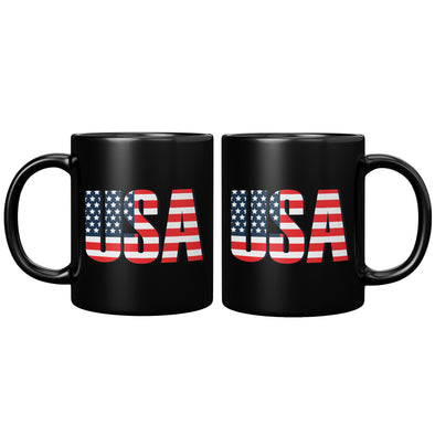 USA Black Coffee Mug